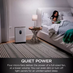 Shark Air Purifier 4 with Anti-Allergen Multi-Filter Advanced Odor Lock and Smart Sensing (HE401) -Air Quality Shop whites shark air purifiers he401 66 1000