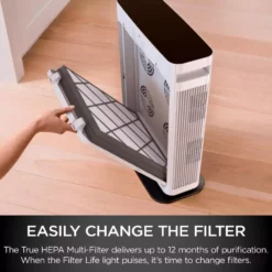 Shark Air Purifier 4 with Anti-Allergen Multi-Filter Advanced Odor Lock and Smart Sensing (HE401) -Air Quality Shop whites shark air purifiers he401 a0 1000