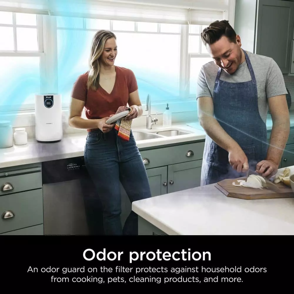 Shark Air Purifier with True HEPA Filter & Microban Antimicrobial Protection (500 sq. ft.) HP102 9 Shark Air Purifier with True HEPA Filter & Microban Antimicrobial Protection (500 sq. ft.) HP102 - Image 7