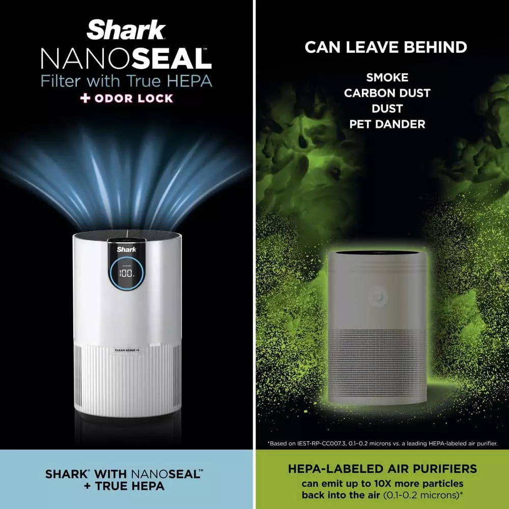 Shark Air Purifier with True HEPA Filter & Microban Antimicrobial Protection (500 sq. ft.) HP102 13 Shark Air Purifier with True HEPA Filter & Microban Antimicrobial Protection (500 sq. ft.) HP102 - Image 11