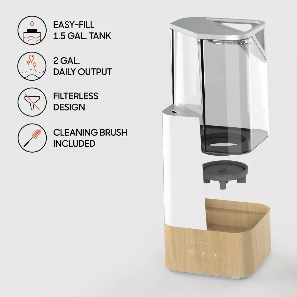 Sharper Image UHS2 1.5 Gal. 500 SF Ultrasonic Humidifier 7 Sharper Image UHS2 1.5 Gal. 500 SF Ultrasonic Humidifier - Image 5