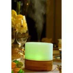 SPT 100mL Ultrasonic Aroma Diffuser/Humidifier with Bamboo Base -Air Quality Shop whites spt humidifiers sa 070 31 1000