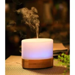 SPT 100mL Ultrasonic Aroma Diffuser/Humidifier with Bamboo Base -Air Quality Shop whites spt humidifiers sa 070 4f 1000