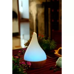 SPT 80mL Ultrasonic Aroma Diffuser/Humidifier with Bamboo Base (Droplet) -Air Quality Shop whites spt humidifiers sa 110 4f 1000