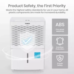 Tosot 50-Pint Capacity 4,500 sq.ft. Energy Star Dehumidifier for Home, Basement, Bedroom or Bathroom 14 Tosot 50-Pint Capacity 4,500 sq.ft. Energy Star Dehumidifier for Home, Basement, Bedroom or Bathroom -Air Quality Shop whites tosot dehumidifiers 50 pint 1f 1000