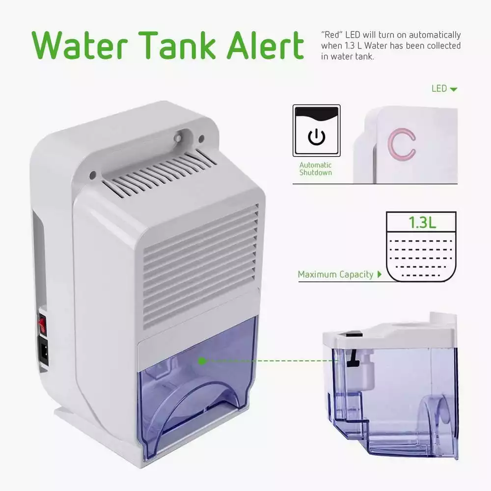 VIVOSUN Small Space 0.85-Pint Mini Dehumidifier for Grow Tent Closets Bathroom and Basement 6 VIVOSUN Small Space 0.85-Pint Mini Dehumidifier for Grow Tent Closets Bathroom and Basement - Image 4