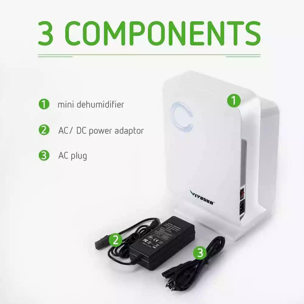 VIVOSUN Small Space 0.85-Pint Mini Dehumidifier for Grow Tent Closets Bathroom and Basement 9 VIVOSUN Small Space 0.85-Pint Mini Dehumidifier for Grow Tent Closets Bathroom and Basement - Image 7