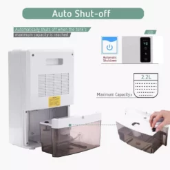 VIVOSUN 1.23-Pint Electric Mini Dehumidifier with Timer, 2200 ml Water Tank and Drain Hose for Basement or Smaller Room 14 VIVOSUN 1.23-Pint Electric Mini Dehumidifier with Timer, 2200 ml Water Tank and Drain Hose for Basement or Smaller Room -Air Quality Shop whites vivosun dehumidifiers x002bp96m1 1f 1000