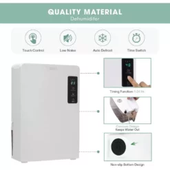 VIVOSUN 1.23-Pint Electric Mini Dehumidifier with Timer, 2200 ml Water Tank and Drain Hose for Basement or Smaller Room 13 VIVOSUN 1.23-Pint Electric Mini Dehumidifier with Timer, 2200 ml Water Tank and Drain Hose for Basement or Smaller Room -Air Quality Shop whites vivosun dehumidifiers x002bp96m1 4f 1000