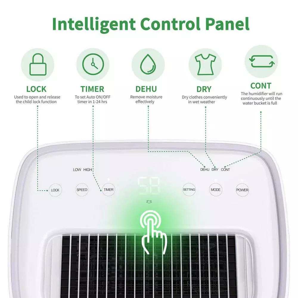 Waykar 50-Pint Capacity 3,500 Sq. Ft. Smart Control Home Dehumidifier With Bucket Auto Drain For Basements Or Bedrooms 8 Waykar 50-Pint Capacity 3,500 Sq. Ft. Smart Control Home Dehumidifier With Bucket Auto Drain For Basements Or Bedrooms - Image 6