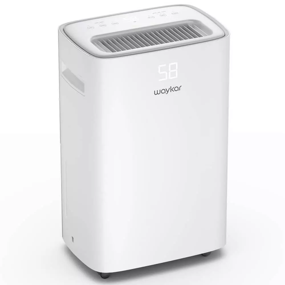 Waykar 50-Pint Capacity 3,500 Sq. Ft. Smart Control Home Dehumidifier With Bucket Auto Drain For Basements Or Bedrooms 5 Waykar 50-Pint Capacity 3,500 Sq. Ft. Smart Control Home Dehumidifier With Bucket Auto Drain For Basements Or Bedrooms - Image 3
