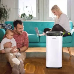 Waykar 70-Pint Capacity Smart Dehumidifier Covering Up To 4,500 Square Feet With 1.18 Gallon Water Tank And Four Water Outlets