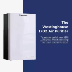 Westinghouse Medical Grade Patented True-HEPA 13, 4-Stage Dual Zone Air Purifier For Large Rooms (500 Sq. Ft.) -Air Quality Shop whites westinghouse air purifiers 1702 c3 1000