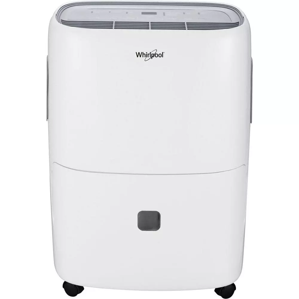 Whirlpool 20-Pint Portable Dehumidifier with 24-Hour Timer, Auto Shut-Off, Easy-Clean Filter, Auto-Restart and Wheels 3 Whirlpool 20-Pint Portable Dehumidifier with 24-Hour Timer, Auto Shut-Off, Easy-Clean Filter, Auto-Restart and Wheels