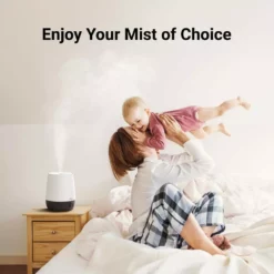 Winix L61 0.6 Gal. Ultrasonic Humidifier with Night Mood Light -Air Quality Shop whites winix humidifiers 1052 0003 01 4f 1000
